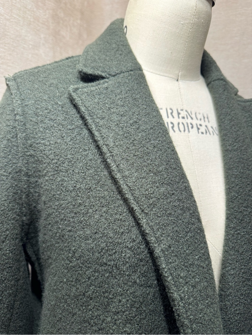 Women's JCrew Olive Green Daphne Wool Coat | 6 - Picture 4 of 11